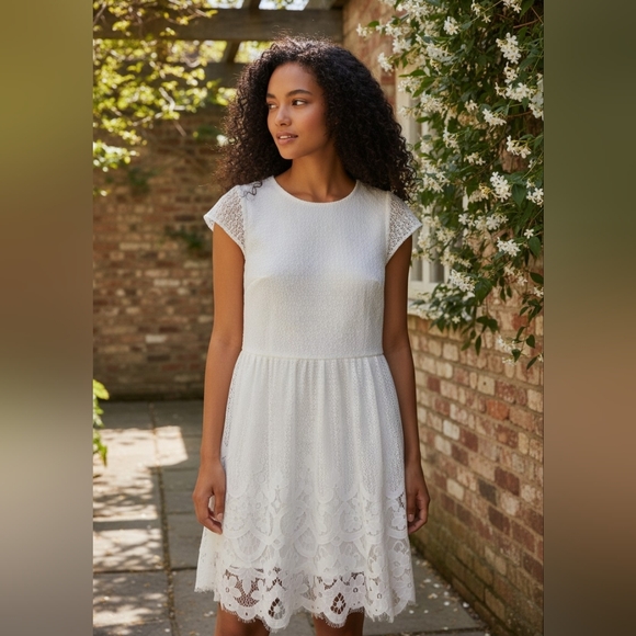 LOFT Dresses & Skirts - LOFT White Lace Dress